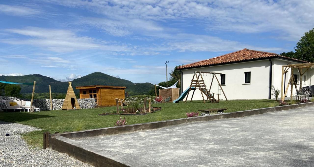 Villa Jacuzzi, Terrain De Petanque Et Aire De Jeux Vue Sur Les Pyrenees Seilhan Екстер'єр фото