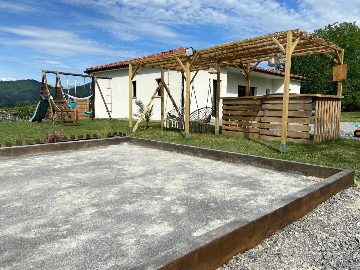Villa Jacuzzi, Terrain De Petanque Et Aire De Jeux Vue Sur Les Pyrenees Seilhan Екстер'єр фото